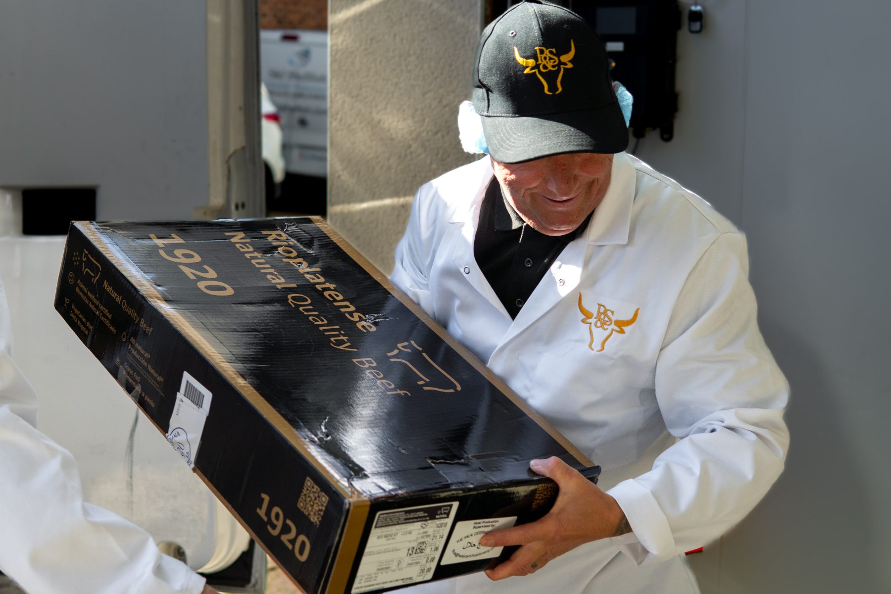 Unboxing a case of grass-fed beef