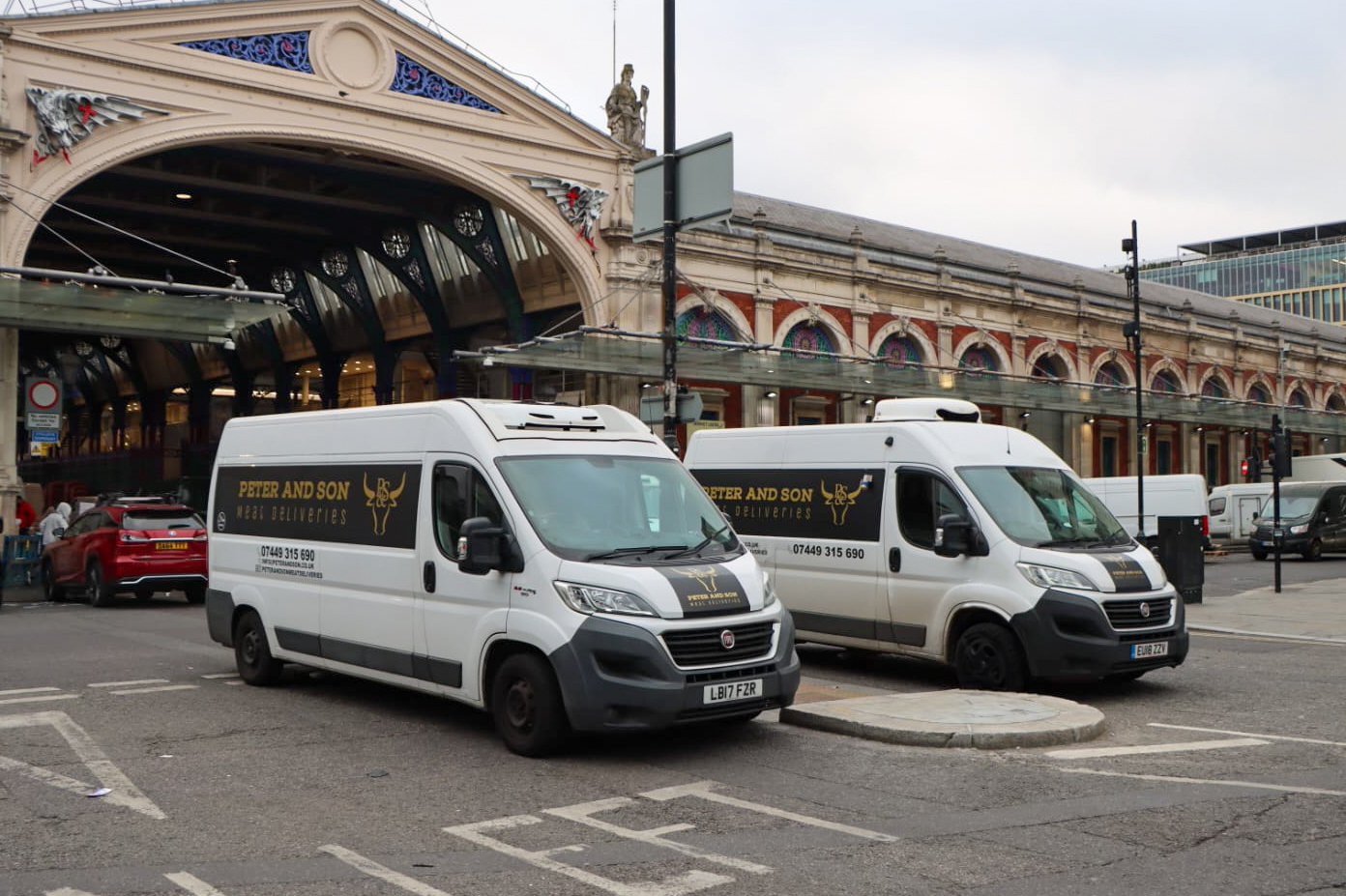 Our Vans at the Market
